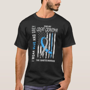 T-shirt T1d Grande grand-mère Type 1 Sensibilisation au di