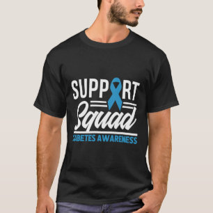 T-shirt T1d T2d Équipe de soutien aux guerriers de T2d Sen