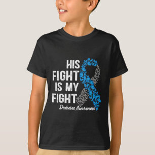 T-shirt T1D vêtement Son combat est mon combat Type 1 Diab