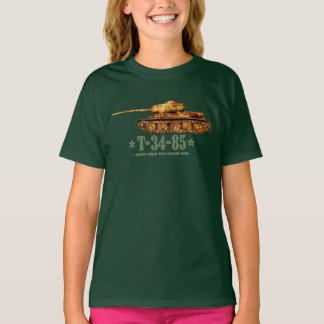 T-shirt T-34-85 Guerre mondiale Deux 2ÈME GUERRE MONDIALE 