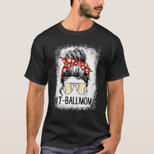 T-shirt T Ball Maman Vie Messager Bun Teeball Maman Softba