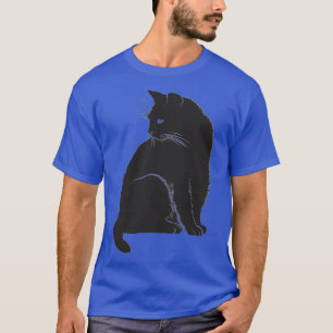 T-shirt T chat noir