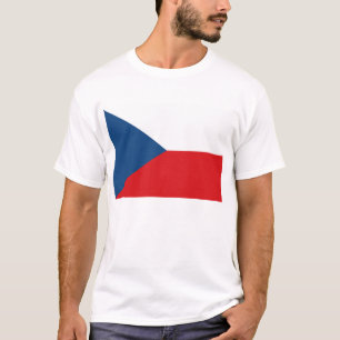 T-shirt T Chemise avec Drapeau de Czechia