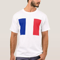 T Chemise avec Drapeau de France