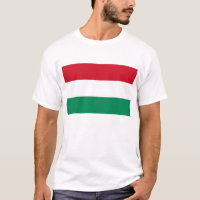 T Chemise avec Drapeau de Hongrie