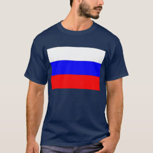 T-shirt T Chemise avec drapeau de la Russie