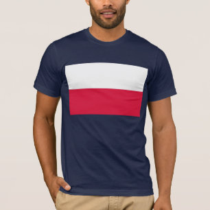 T-shirt T Chemise avec Drapeau de Pologne