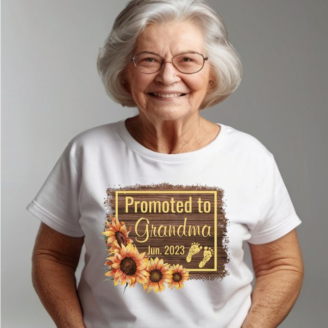 T-shirt T-Chemise En Fleurs De Soleil Grandma (Créateur téléchargé)