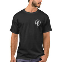 T Chemise noire avec petit Cimetière à gauche