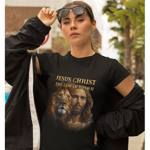 T-shirt T-Chemise Personnalisée Jésus Christ Lion De Juda