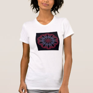 T-shirt T de fractale (automne Blossom-2 ZXK) de Women's