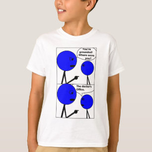 T-shirt T de l'enfant de plaisanterie de Stickman