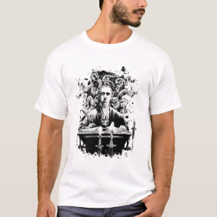 T-shirt T des hommes de Lovecraft (couleurs claires