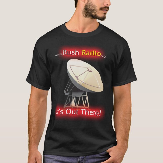 T-shirt T des hommes par radio de précipitation (Devant)