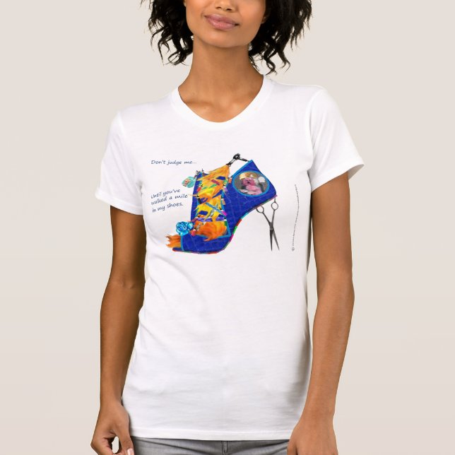 T-shirt T détruit par coiffeur (Devant)