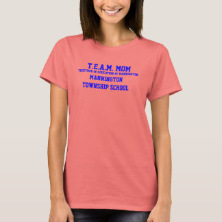 T-shirt T.E.A.M. MOM MANNINTON TOWNSHIP SCHOOL Ringer Tee