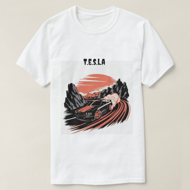 T-shirt T.e.s.l.a (Design devant)