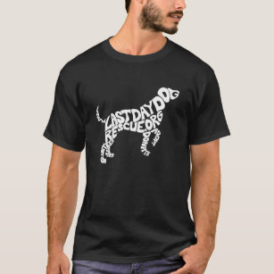 T-shirt T en forme de chien LDDR (chien blanc)