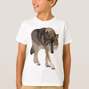 T-shirt T est pour le loup de bois