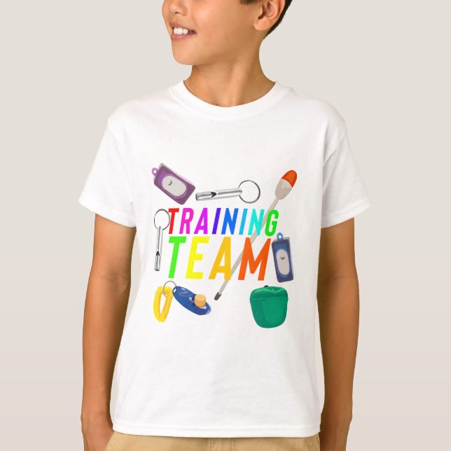 T-shirt T est pour l'équipe de formation (Devant)