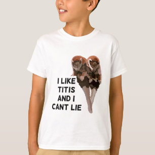 T-shirt T est pour Titi Monkey