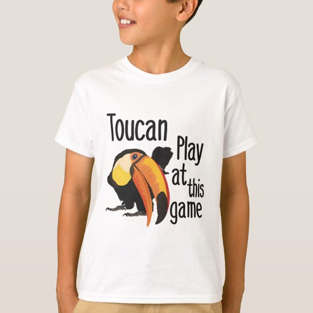 T-shirt T est pour Toucan (Devant)