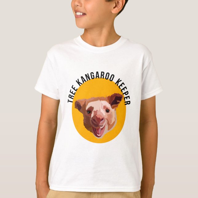 T-shirt T est pour Tree Kangaroo Keeper (Devant)