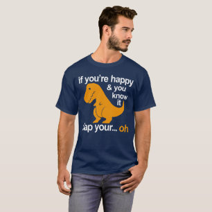 T-shirt T-Rex applaudissez vos mains