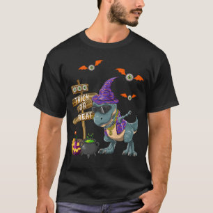 T-shirt T-Rex Dabbing Dinosaur Rapper Trick Ou Treat