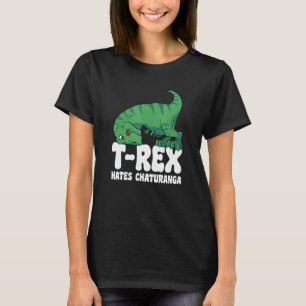 T-shirt T Rex Déteste Chaturanga Yoga Bras Courts Dino TRe
