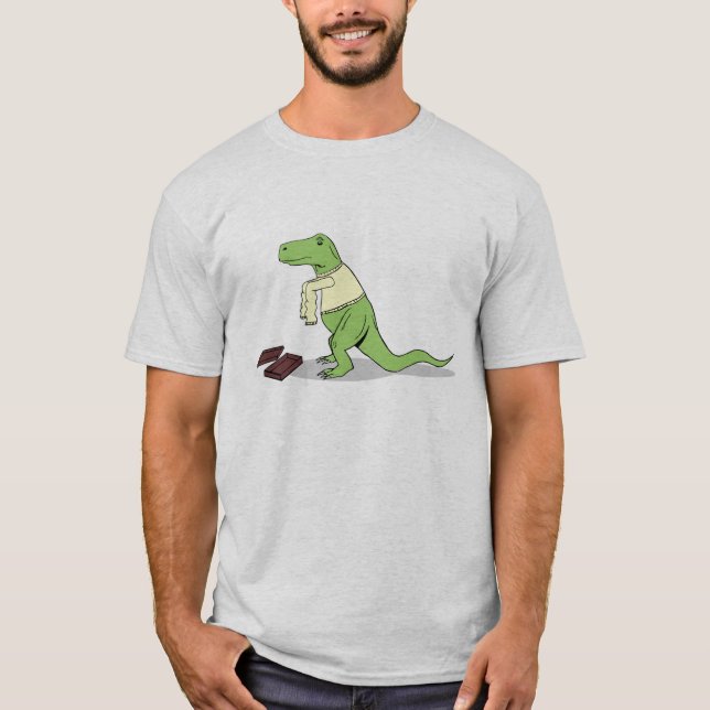 T-shirt T.rex déteste de longues douilles (Devant)
