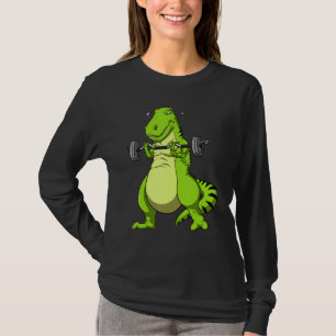 T-shirt T Rex Dinosaur Fitness Gym Bodybuilder Weightlifti