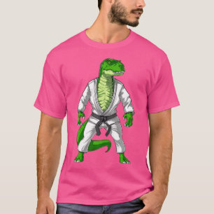 T-shirt T-Rex Dinosaur Jiu-Jitsu Judo Karate Taekwondo Mar
