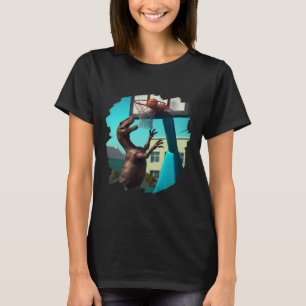 T-shirt T Rex Dinosaur Jouer Sketll Fun Dinosaur Sketll