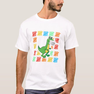 T-shirt T Rex Dinosaur Masque Drôle 100 Jours d'enseigneme