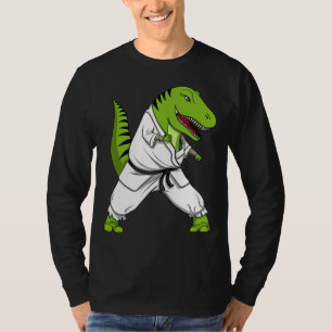 T-shirt T-Rex Dinosaur Ninja Martial Arts Karate