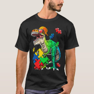 T-shirt T Rex Dinosaur Sensibilisation sur l'autisme Puzzl