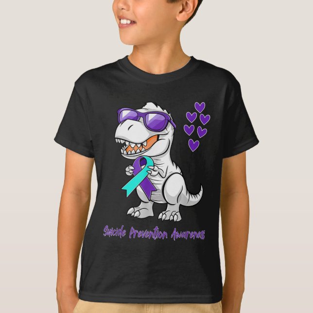 T-shirt T-rex Dinosaur Suicide Prevention Awareness Day Di (Devant)