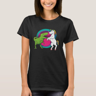 T-shirt T Rex Dinosaur VS Unicorn  Animal