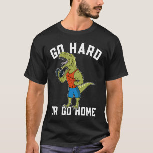 T-shirt T Rex Dinosaure Haltérophilie en Salle de Sport E
