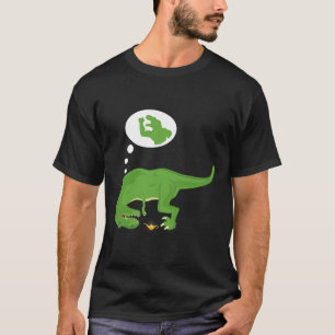 T-shirt T-rex drôle, Lampe Génie, Bras Courts, Par Zany Br