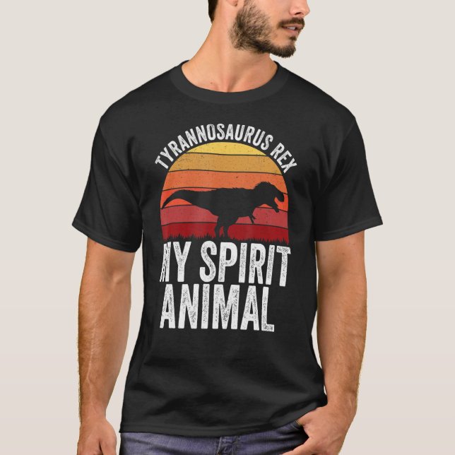 T-shirt T Rex Est Mon Esprit Animal Tyrannosaurus Rex Dino (Devant)