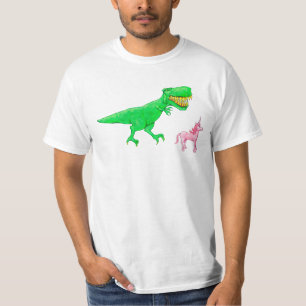 T-shirt T-Rex et licorne