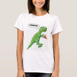 T-shirt T-Rex et pizza