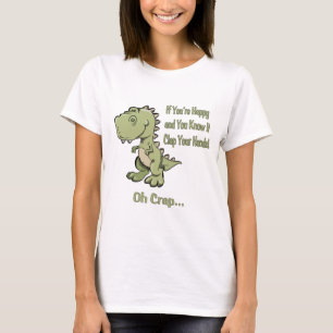 T-shirt T-Rex heureux