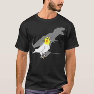 T-shirt T-Rex Lutino Cockatiel Oiseau de perroquet jaune b