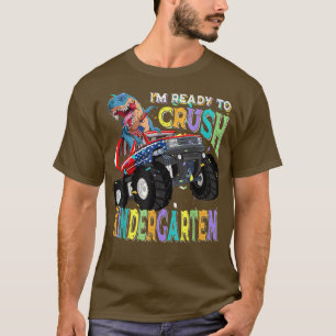 T-shirt T Rex sur Monster Truck - Je suis prêt à écraser K