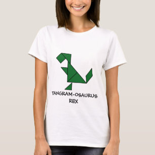 T-shirt T-Rex + Tangrammes = Tangram-osaurus Rex Cute Dino