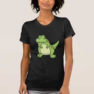 T-shirt T-Rex vert mignon