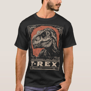 T-shirt T-Rex vintage-Est   Portrait de Dinosaur